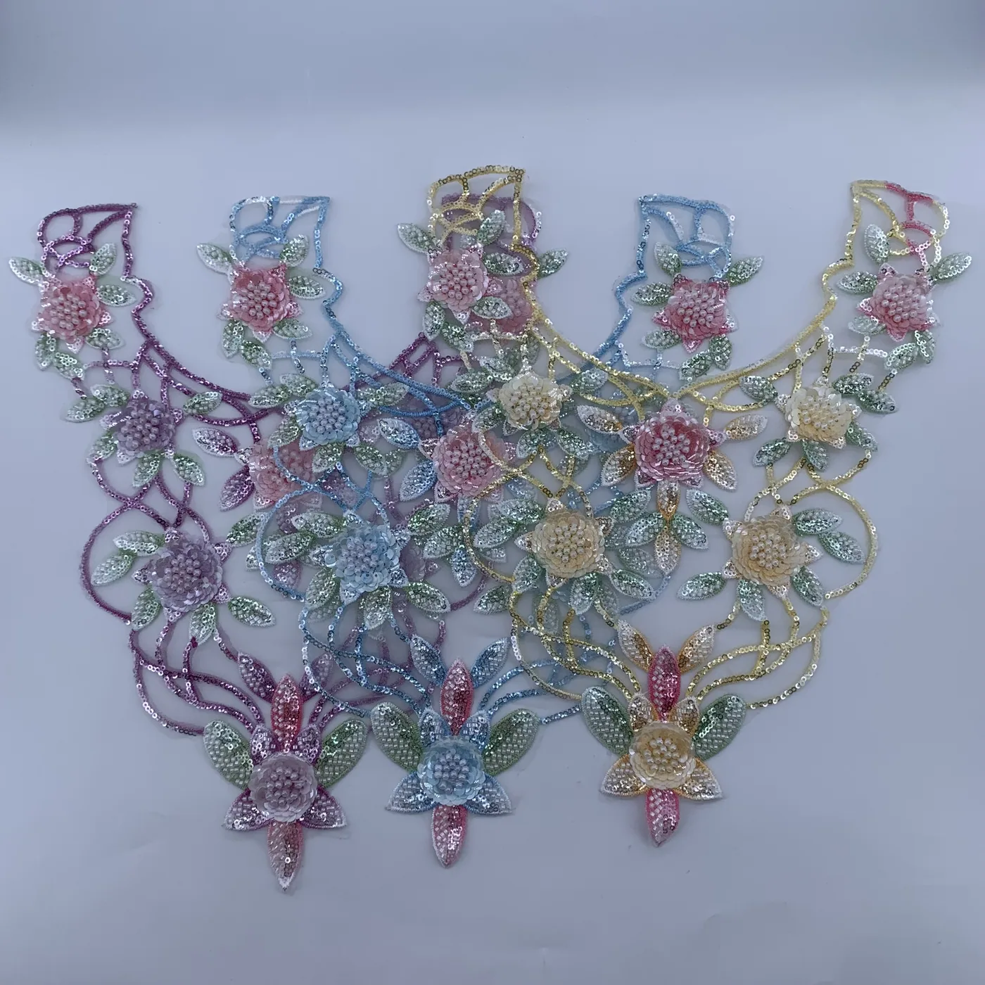 Cascading floral neckline · MET-4007 — product view